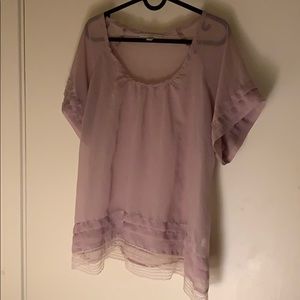 Sheer Lavender Top